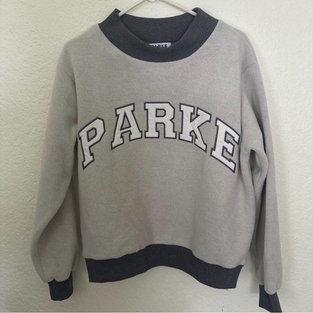 PARKE Gray Mockneck